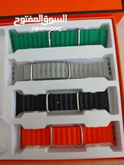  7 ساعه تتش كل التطبيقات جميله  جدا وتنشبك على الهاتف بلوتوثdt2  4in1 strap ultra watch ساعه ذكيه