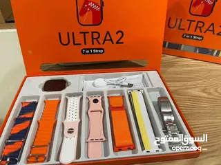  4 ساعة ذكية( ULTRA 2( 7 in 1 strap    ساعة الترا الذكية – الإصدار الجديد بالحجم الكبير 49mm متوفرة