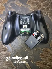  2 يد تحكم Xbox 360 لاسلكية أصلية (لون اسود)