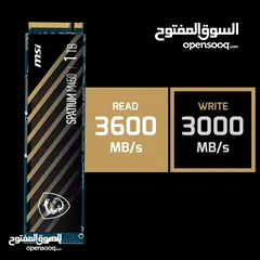  2 500GB MSI SPATIUM M450 M.2 NVME 3D NAND 50X SPEED DESKTOP - LAPTOP GAMING SSD