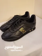  14 EA7 EMPORIO ARMANI NAVY BLUE SILVER SNEAKERS 40