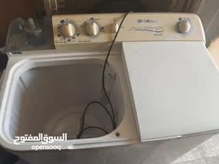  1 عرض نار شرار على غسالة نوع شارب