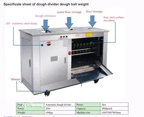  3 Round dough maker machine available in stock