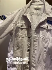  4 جاكيت جينز نظيف ابيض - Jeans Denim Jacket White