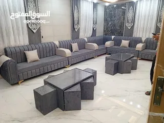  6 آحدث الموديلات على جلسات الخليجية 14 مقعد مع طقم طربيزاط ومراكي