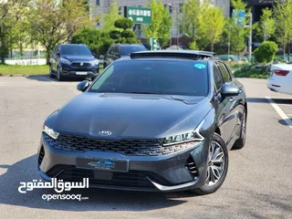  9 KIA K5 Hybrid 2021بانوراما فل  وارد كوري فحص كامل و لا ملاحظه كلين تايتل من دون حوادث