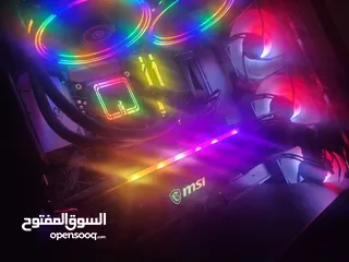  2 pc gaming and designer  with intel i9 مع 2نظام تبريد مائي وهوائي  و مساحة تخزين 1500 جيجا