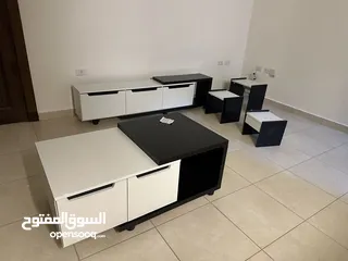  1 طاولة تلفزيون ، طاولة وسط ، مساعدات للبيع كامل