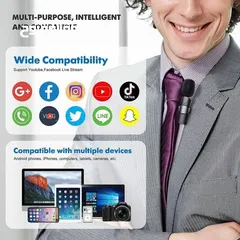  5 Wireless Microphone/Lapel Microphone,Portable-For IOS & Android ميكرفون للموبايل اندرويد و ايفون