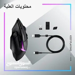  6 ماوس إحترافي Logitech G502 X PLUS LIGHTSPEED Wireless أسود - جديد
