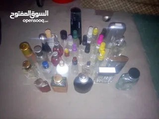  4 زجاجات عطر فارغه للبيع للي بركبو عطور وبيشنغلو فيهم