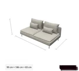  15 Corner Sofa ( From IKEA ) 10-seats, big area ( 4.77m x 2.91m )  أريكة زاوية مريحة جدا ( 10 مقاعد )