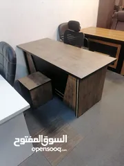  7 مكتب مدير قياس 170م مع جانبيه ادراج مع طاوله اماميه