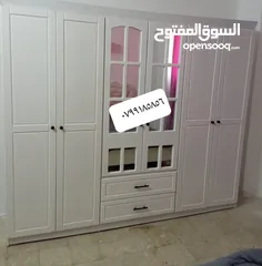  6 خزائن ملابس جميع المقاسات جودة عالية كفاله على جميع اعمالنا خزائن ملابس طابق مقاس 250 عرض