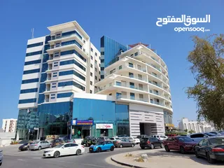  1 2 BR Modern Flat with Gym Membership and Rooftop Pool in Khuwair