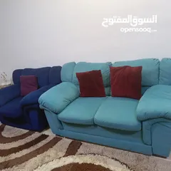  3 طقم كنب دب 7 مقاعد تفصيل يحتاج صيانه بسيطه