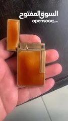  5 st dupent lighter line 2 lacquer brown and orange very good condition
