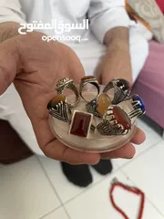  4 خواتم فضة مرتب