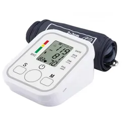  17 جهاز قياس ضغط الدم الناطق الإلكتروني و نبضات القلب مع وظيفة الصوت شاشة LCD كبيرة جهاز الضغط دم ناطق