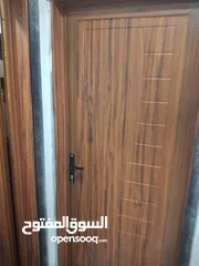  13 ابواب خشبيه داخليه و خارجيه بتصاميم حديثه وفاخره وعصريه جميع الانواع دهان  او تلبيس pvc  وقشره بلوط