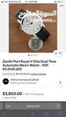  1 Zenith Port Royal V Elite Luxury Antique Automatic Men's Swiss Watch