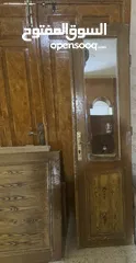  11 شبابيك الألمنيوم + أبواب خشب للبيع بحال الوكاله