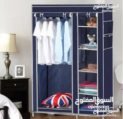  6 وفرنالك الحل الأمثل لتعليق الملابس بأشيك شكل خزانة و ستاند لتعليق الملابس متنقل معدني سهل الحركة