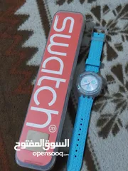  3 ساعة سواتش اروني سويسري اصلي 100بالمية شغالة 100بالمية اصدار سبور