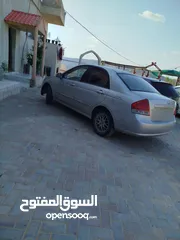  1 كيا سيراتو موديل 2008 اصل خصوصي  تأمين وترخيص لشهر 2/2026