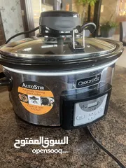 2 طنجرة ضغط كروك بوت طهي متعددة الاستعمالات  صحية. مستعمل  بسيط جدا وسبب البيع كبيرة جدا