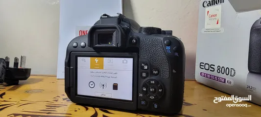  6 كاميرا كانون دي 800 CANON EOS 800D شبه جديد