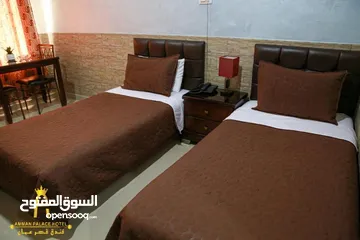  7 غرف فندقية مفروشة للايجار وسط البلد عمان