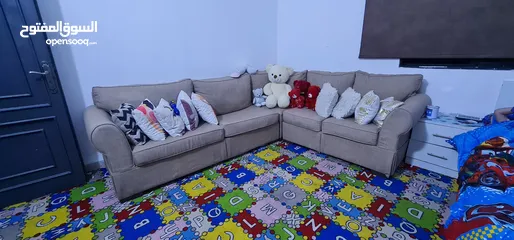  4 طقم كورنر لون بيج
