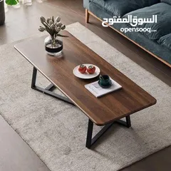  1 طاولات وسط بتصميم راقي وعصري طاولة بتخطف الأنظار! سطح أنيق بخامات عالية الجودة وقاعدة حديد قوية