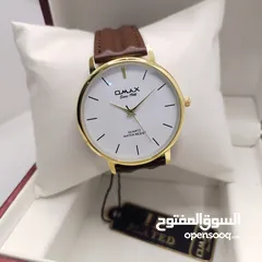  2 ساعه اوماكس كلاسيكيه جلد omax