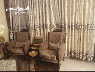  2 طقم كنب تفصيل خشب زان  + الطريه من احسن أنواع الطريات + البرادي من احسن أنواع البرادي