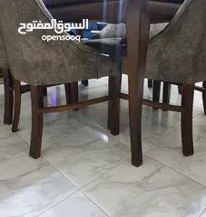  6 طاولة سفره .. ستت كراسي تنجيد ... الموقع بجديده البلد..