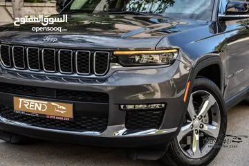  21 Jeep Grand Cherokee L 2021 Limited    السيارة بحالة الوكالة و قطعت مسافة 17,000 ميل فقط