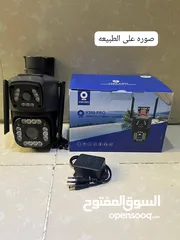  1 كاميرات مراقبة الجيل الرابع 4k مزود بعدستين بدقة 8 ميجا