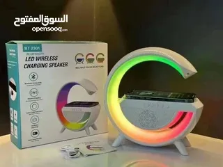  12 سماعة LED لاسلكية مع شاحن مدمج
