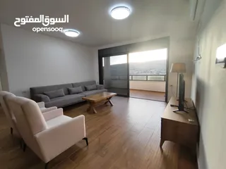  2 شقة جديدة مفروشة مع حديقة خاصة للإيجار – عين منجد  شارع إسكان المهندسين