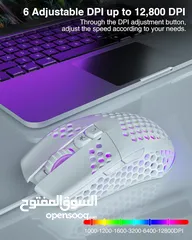  23 SOLAKAKA SM900 Wired Gaming Mouse with Honeycomb Shell USB ماوس سلكي للالعاب بألوان مختلفة