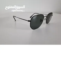  3 نظارة ريبان  بلاك اديشن  جلال ابو مويس ريبان اصلية RAY BAN Black Hexagonal 54 mm Polarized من معرض