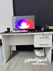  2 سرير مفرد خشب مع فرشة اصلية + مكتب شخصي