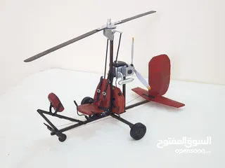  2 مجسم طائره Gyrocopter 1/18 طبق الاصل