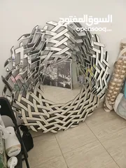  4 مرايا كبيره للمداخل او الصالونات من ميداس الارتفاع 120 سم والعرض 120 سم