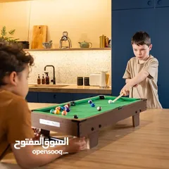  5 طاولة خشب  لعبة  بيبي فوت الصغيره كرة القدم اليدويه طاوله بلياردو و سنوكر    التحدي و الخفه و المرح
