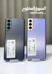  2 مستعمل Samsung S21 5G رام 16 جيجا 128 بدون كرتونه عربي شرق اوسط شاحن الاصلي وكفر متوفر توصيل