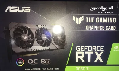  1 كرت شاشة RTX 3060TI 8G ASUS TUF GAMING