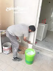  1 أعمال الدهانات خارج الفيلا  PAINTING WORKING OUTSIDE VILA